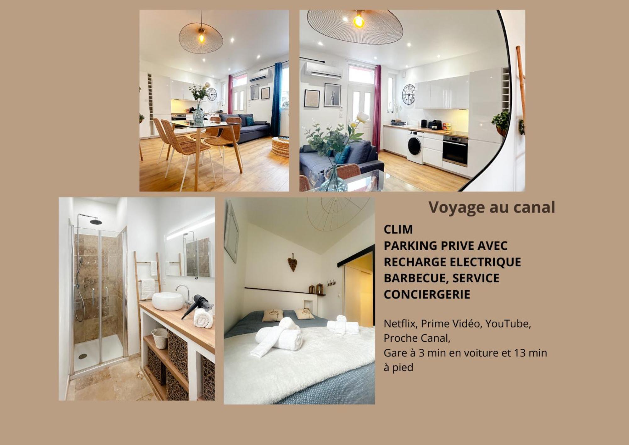 Voyage Au Canal - Parking Clim Netflix Amazon Montauban Extérieur photo